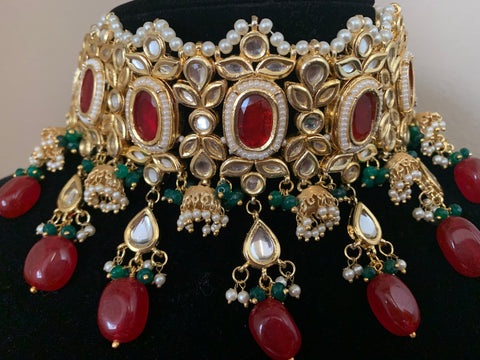 Kundan choker Necklace set